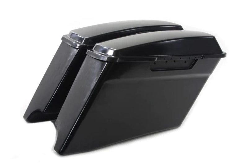 V-Twin Manufacturing Other Luggage V-Twin Raw Plastic Stretched Saddlebag Lid Set Harley Touring Bagger 1998-2013