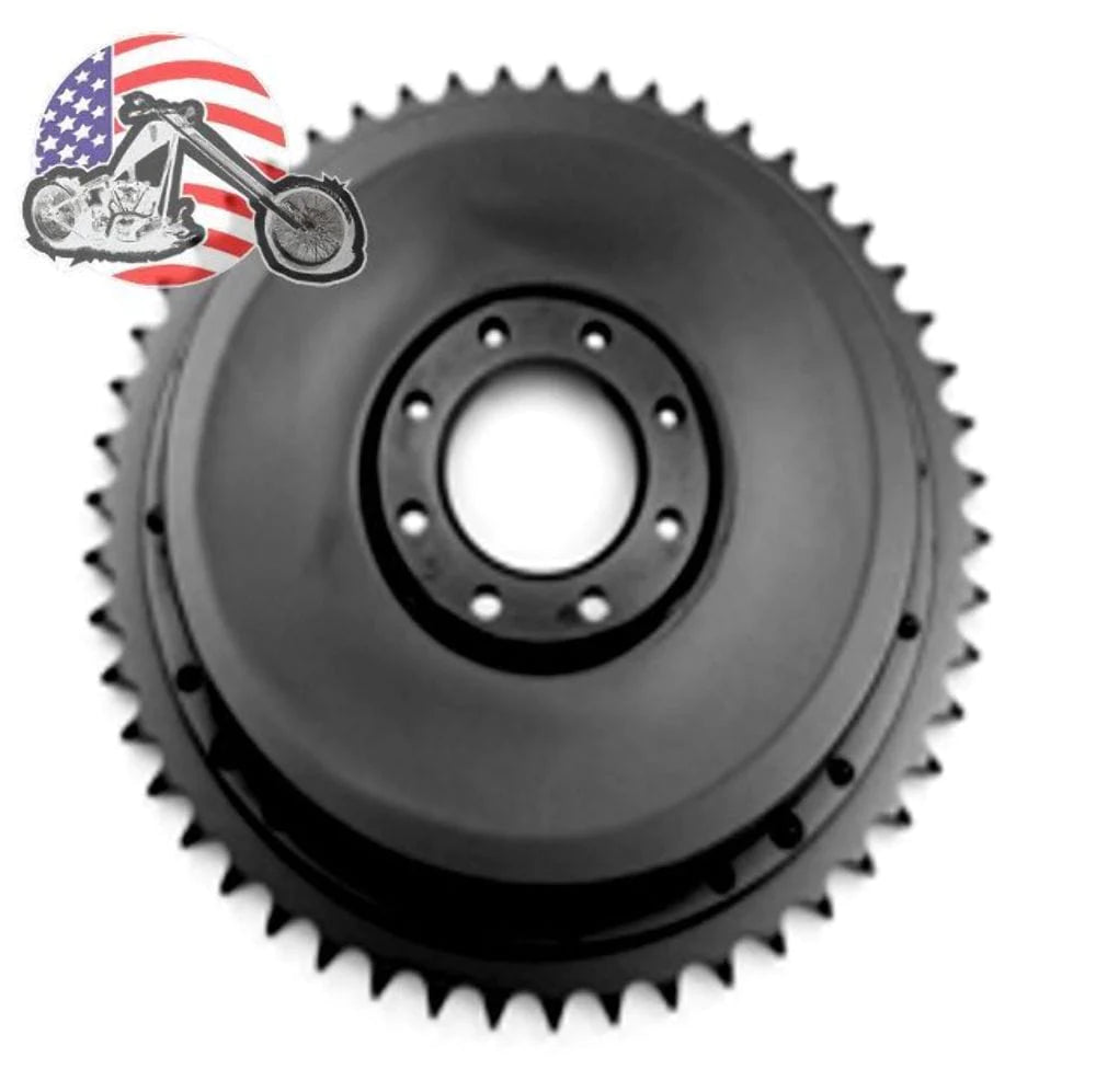 V-Twin Manufacturing Other Motorcycle Accessories Black 51 Tooth Rear Brake Shoe Drum Sprocket Hub Harley Ironhead Sportster 52-78