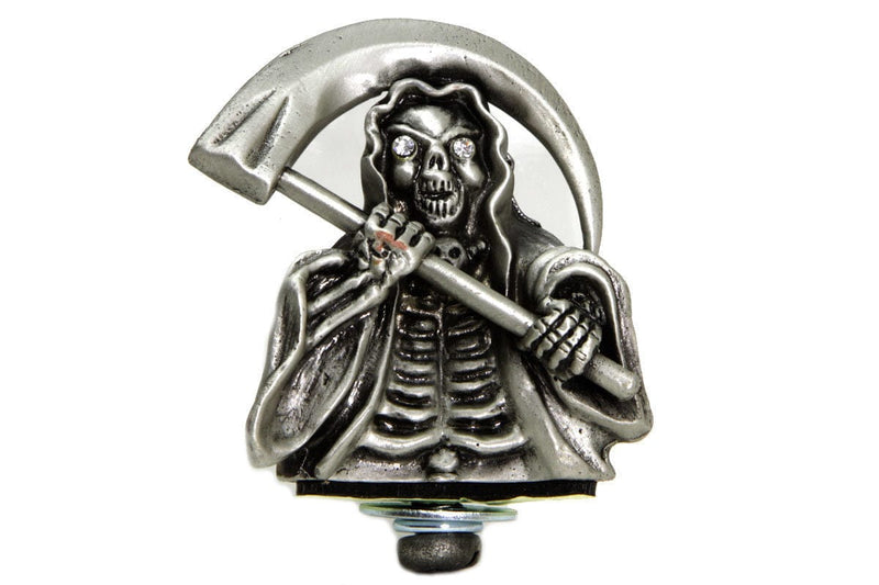 V-Twin Manufacturing Other Motorcycle Accessories Grim Reaper Front Fender Tip Trim Ornament Chrome Harley Chopper Custom Vintage