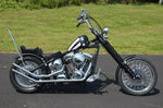 V-Twin Manufacturing Other Seat Parts Chrome Round 33" Tall Sissy Bar Harley Chopper Bobber Rigid 6" Rear Flat Fender