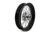 V-Twin Manufacturing Other Tire & Wheel Parts 16 X 3 Black Front 40 Chrome Spoke Wheel Rim 10+ Harley Sportster 48 Forty Eight