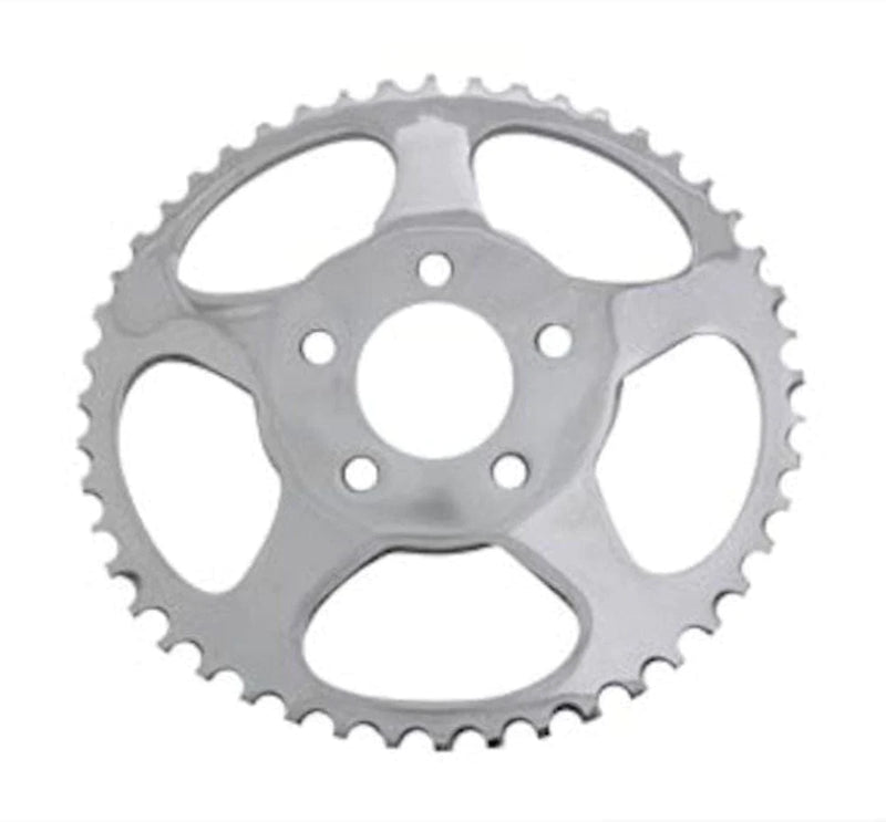 V-Twin Manufacturing Other Transmission Parts Chrome Dished Star 51 Tooth Rear Sprocket Chain 9.8 mm Offset 73-99 Harley