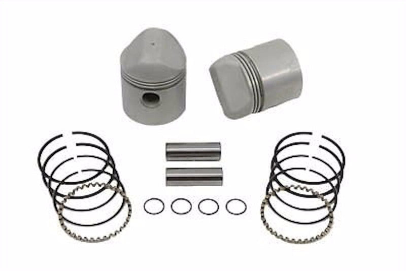 V-Twin Manufacturing Pistons, Rings & Pistons Kits Replica Replacment 900 Pistons Set Kit .030 Over 9:1 Harley Sportster Ironhead