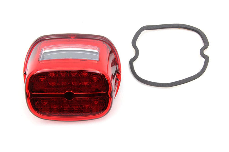 V-Twin Manufacturing Red LED OE Replacement Tail Light Lens 1999+ Harley Softail Sportster Touring