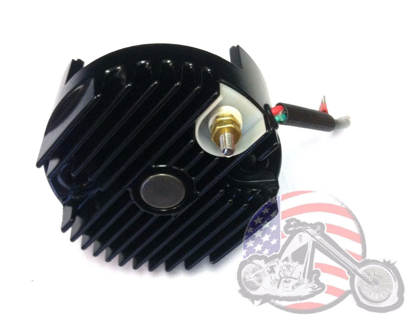 V-Twin Manufacturing Regulators Black 12 Volt Solid State Voltage Regulator Generator End Cover Harley Sportster