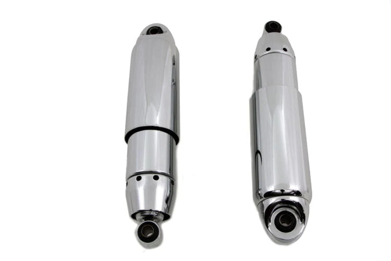 V-Twin Manufacturing Shocks AEE 12" Chrome Covered Shocks 1" Lowering Harley Dyna Lowrider Wide Glide FXD
