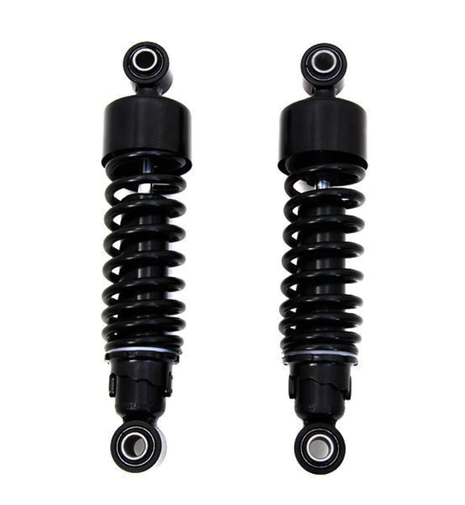 V-Twin Manufacturing Shocks Black 10.5" Slammer Lowering Rear Shocks Harley 2006-2020 Sportster 883 1200