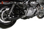 V-Twin Manufacturing Silencers, Mufflers & Baffles Black 2" Slip On Muffler Drag Pipes Exhaust Harley Sportster 2004-2013 Iron 48