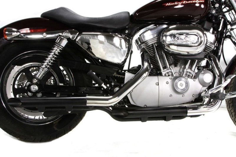 V-Twin Manufacturing Silencers, Mufflers & Baffles Black 2" Slip On Muffler Drag Pipes Exhaust Harley Sportster 2004-2013 Iron 48