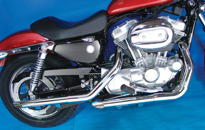 V-Twin Manufacturing Silencers, Mufflers & Baffles Chrome Slip On Mufflers Slash Cut 2004-2013 Harley Sportster Nightster Iron 48