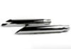 V-Twin Manufacturing Silencers, Mufflers & Baffles Chrome Slip-On Slash Cut Exhaust Mufflers Baffle Pipes 80-03 Harley Sportster XL