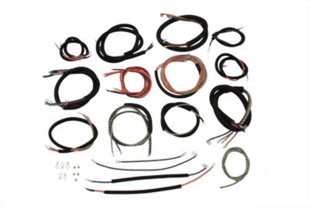 V-Twin Manufacturing Wires & Electrical Cabling Main Electrical Replacement Wiring Harness OE 70321-58 Harley 1958-64 FL Panhead