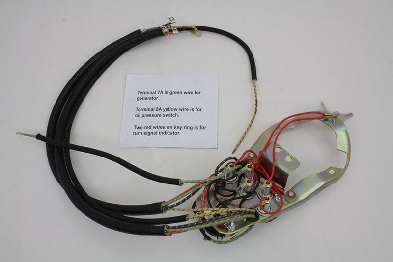 V-Twin Manufacturing Wires & Electrical Cabling Replica 5 Light Dash Base Wiring Harness Assembly Electric Harley 68-69 Big Twin
