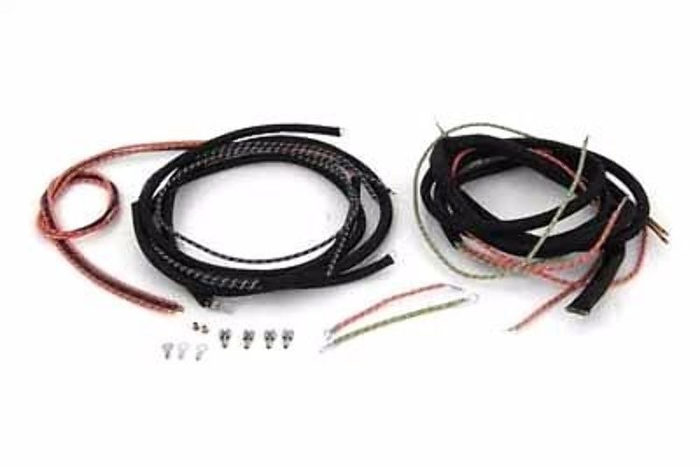 V-Twin Manufacturing Wires & Electrical Cabling Replica Cloth Covered Wire Wiring Harness Magneto Ironhead Sportster Harley XLCH