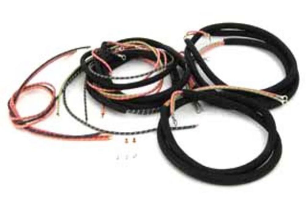 V-Twin Manufacturing Wires & Electrical Cabling Replica Cloth Covered Wire Wiring Harness Magneto Ironhead Sportster XLCH Harley
