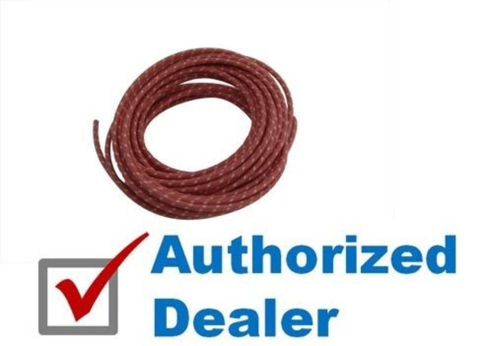 V-Twin Manufacturing Wires & Electrical Cabling Replica Vintage Red Covered Cloth OEM Replacement Wire Harley Antique Panhead XL