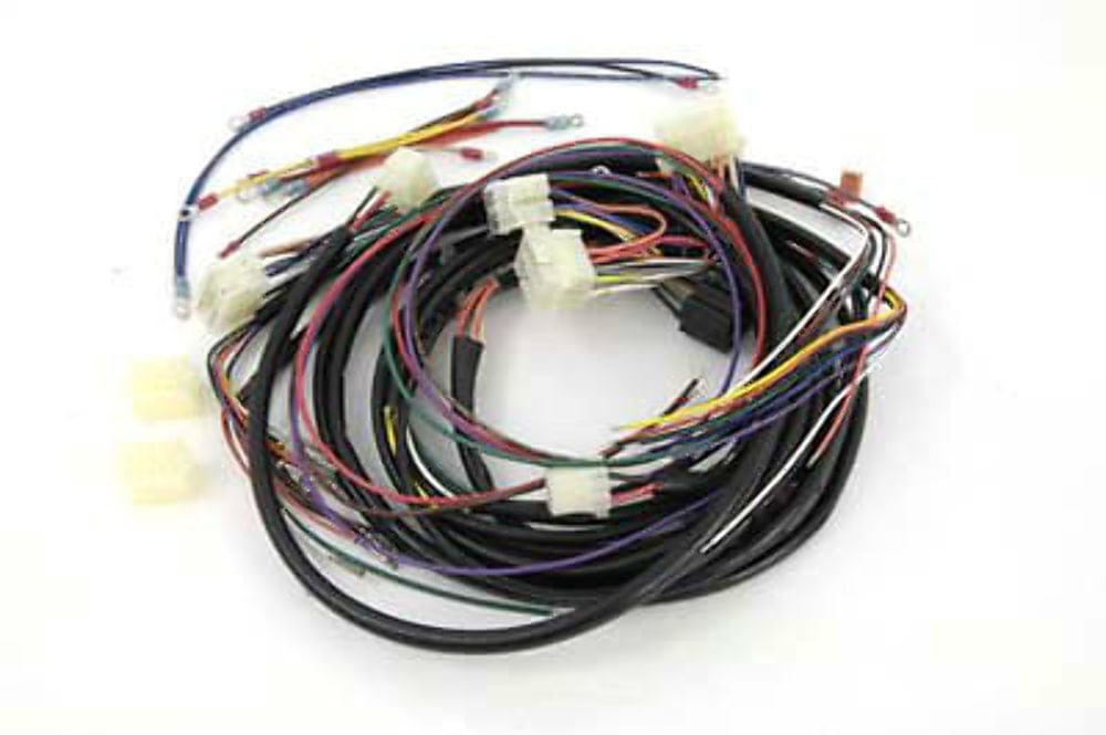 V-Twin Manufacturing Wires & Electrical Cabling Stock Softail Builders Wiring Harness Color Code OEM Harley FLST FXST 1987 1988