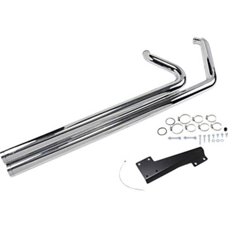 Vance & Hines Chrome Vance & Hines Big Shots Long Exhaust Pipes System 12-2017 Harley Softail