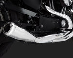 Vance & Hines Exhaust Vance & Hines Chrome 2 Into 1 2-1 Upsweep Exhaust Pipe Harley Sportster 07-2017