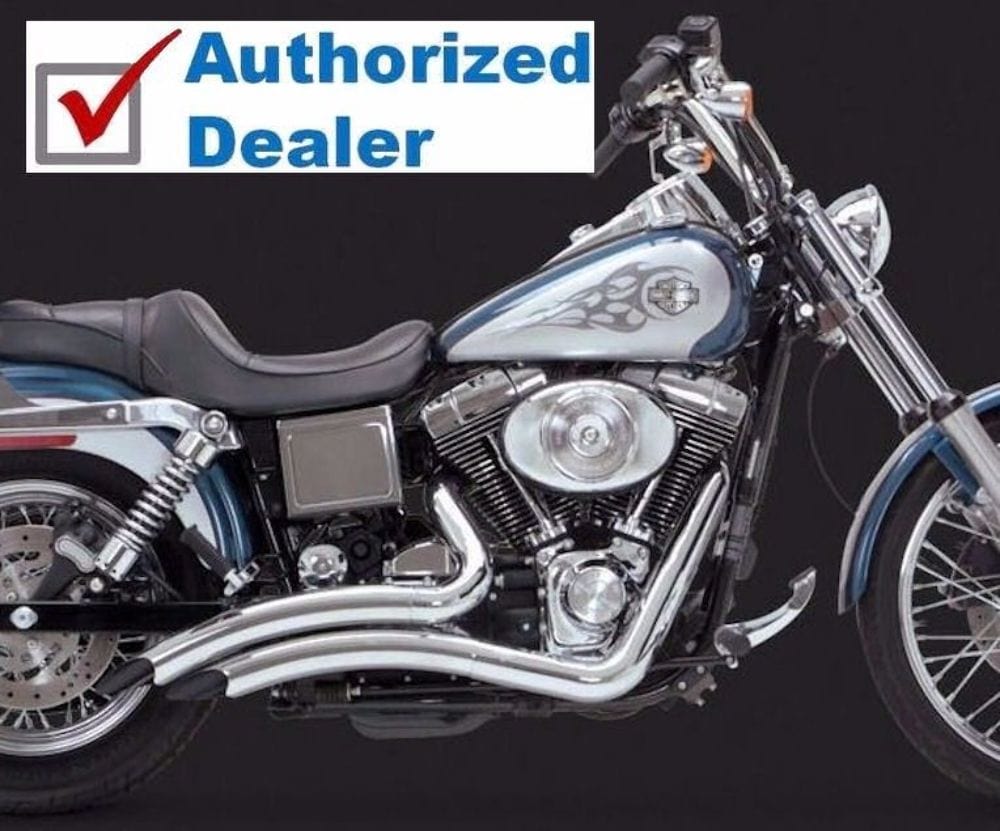 Vance & Hines Other Exhaust Parts Vance & Hines Chrome Big Radius Exhaust Drag Header Pipes Harley Dyna 1991-2005