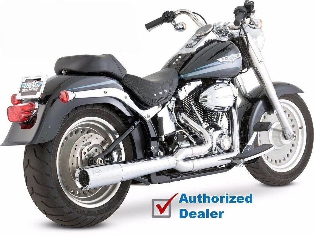 VANCE & HINES Other Exhaust Parts Vance & Hines Chrome Pro-Pipe HS 2 Into 1 Exhaust System Harley 86-2011 Softail