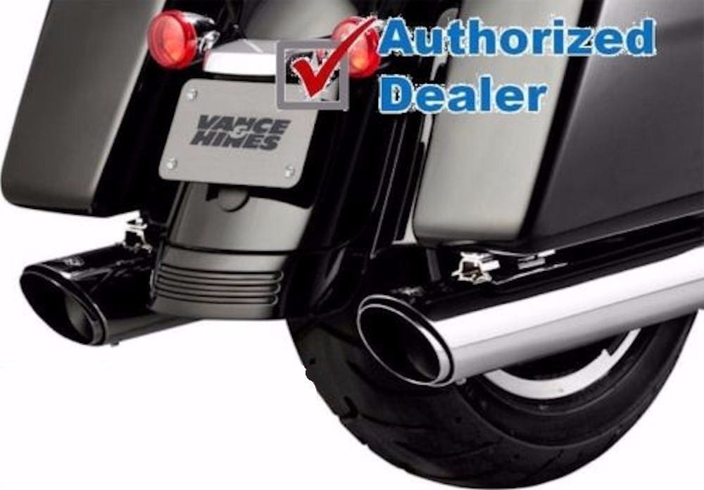 Vance & Hines Other Motorcycle Accessories Vance Hines Chrome Twin Slash Round Slip On Mufflers Exhaust Harley Touring 2017