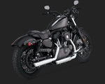 Vance & Hines Silencers, Mufflers & Baffles Vance & Hines Twin Slash 3 Inch Slip-Ons Mufflers Harley Sportster Iron 16839