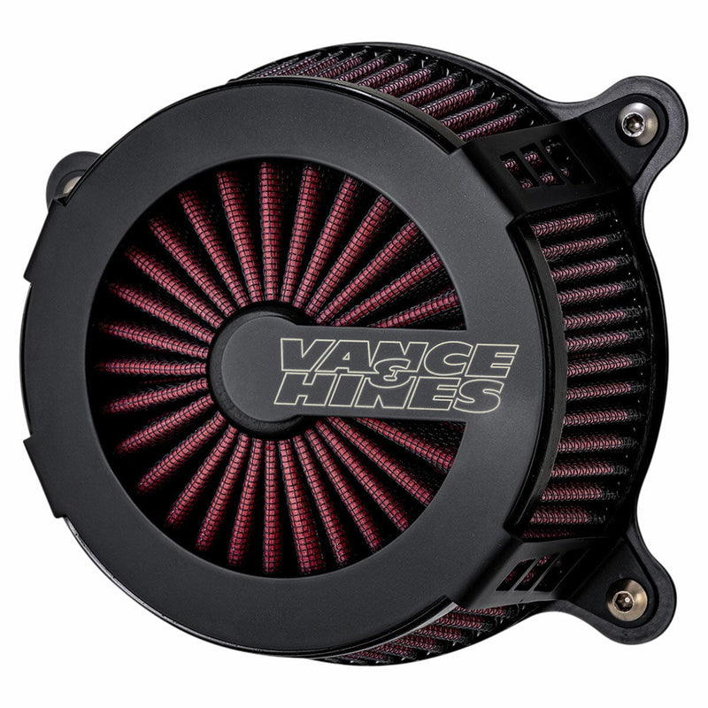 Vance & Hines Vance and Hines Black VO2 Cage Fighter Air Cleaner Harley Touring Softail 08-17