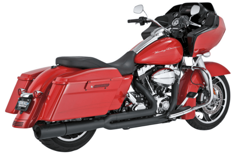 Vance & Hines Vance & Hines Black 2 Into 1 2:1 Pro Pipe Exhaust System Harley Touring 10-16
