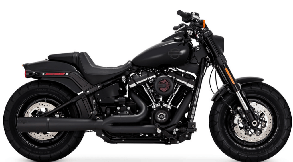 Vance & Hines Vance & Hines Black 2 Into 1 Pro Pipe Exhaust System Harley Softail FX FL 18+ M8