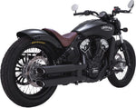 Vance & Hines Vance & Hines Black Twin Slash Slip On Mufflers Exhaust Pipes Indian Scout 15+