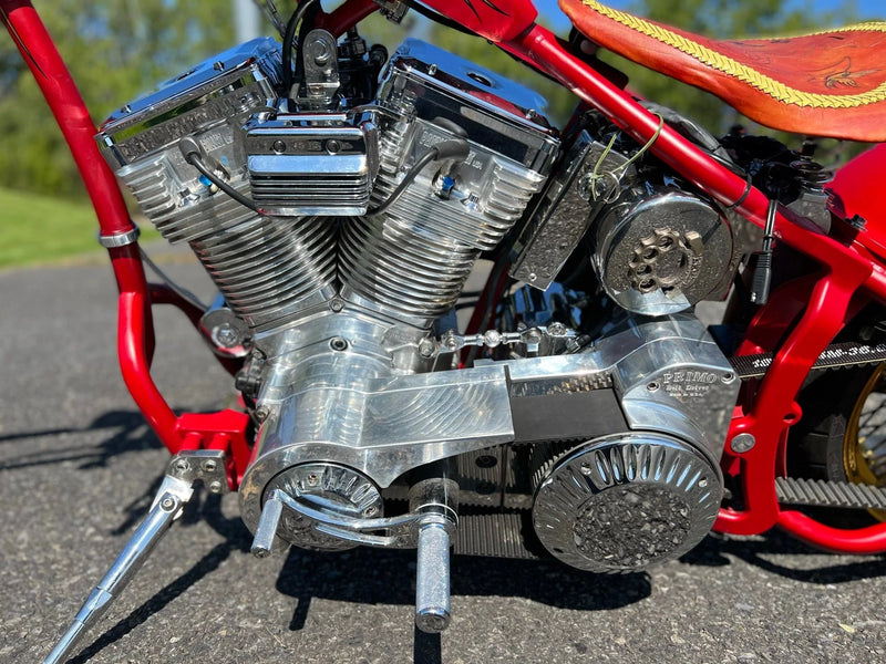 Von Dutch Motorcycle Very Rare 2005 Von Dutch Cruel World Softail 240 Chopper 113" Patrick Racing Engine! $19,995