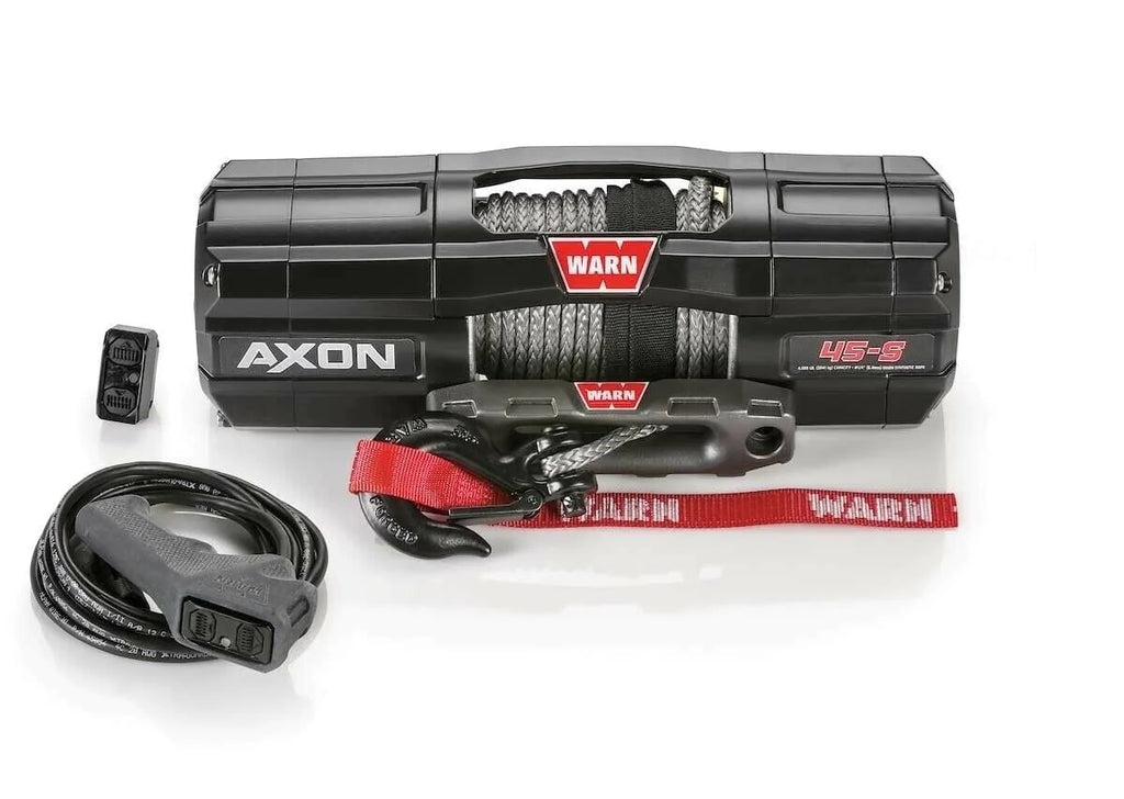 WARN Winches Warn AXON 45-S 4500 12V Winch Synthetic Wire Rope Offroad ATV UTV SXS 4 Wheeler