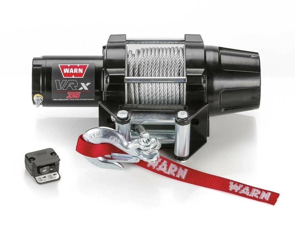 WARN Winches Warn VRX 35 3500 12V Winch Wire Rope Offroad ATV UTV SXS 4 Wheeler Side By Side