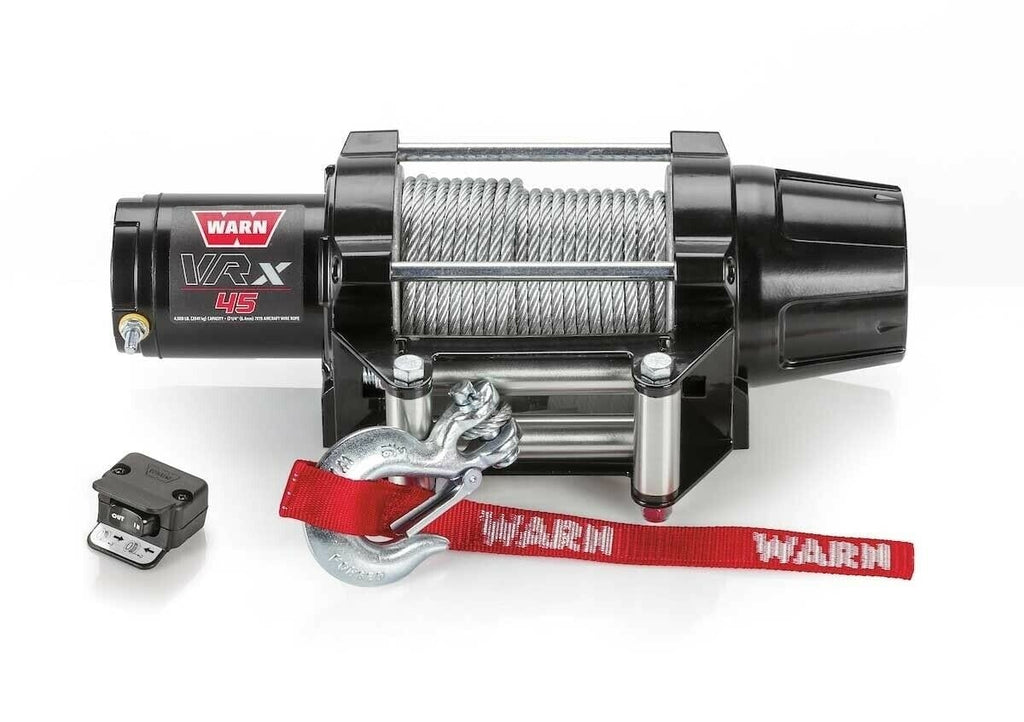 WARN Winches Warn VRX 45 4500 12V Winch Wire Rope Offroad ATV UTV SXS 4 Wheeler Side By Side
