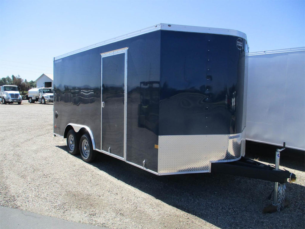 Wells Cargo Trailer 2023 Wells Cargo FastTrac Enclosed Car Motorcycle Utility 7' Extra Height Trailer 8.5' x 24' - $11,995