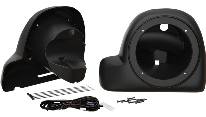 Wild Boar Audio Wild Boar Audio Speaker Mount 6-1/2" Lower Fairing ABS Black Touring Bagger 14+