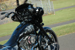 Wind Vest Windshields 4" Windvest Black Replacement Screen Batwing Windshield Harley Touring Bagger