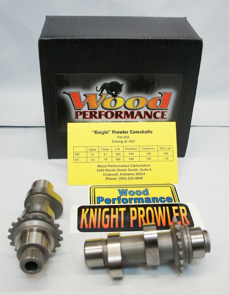Wood Performance Camshafts Wood Performance Knight Prowler TW555 TW-555 Chain Twin Cams Harley .555 06-17