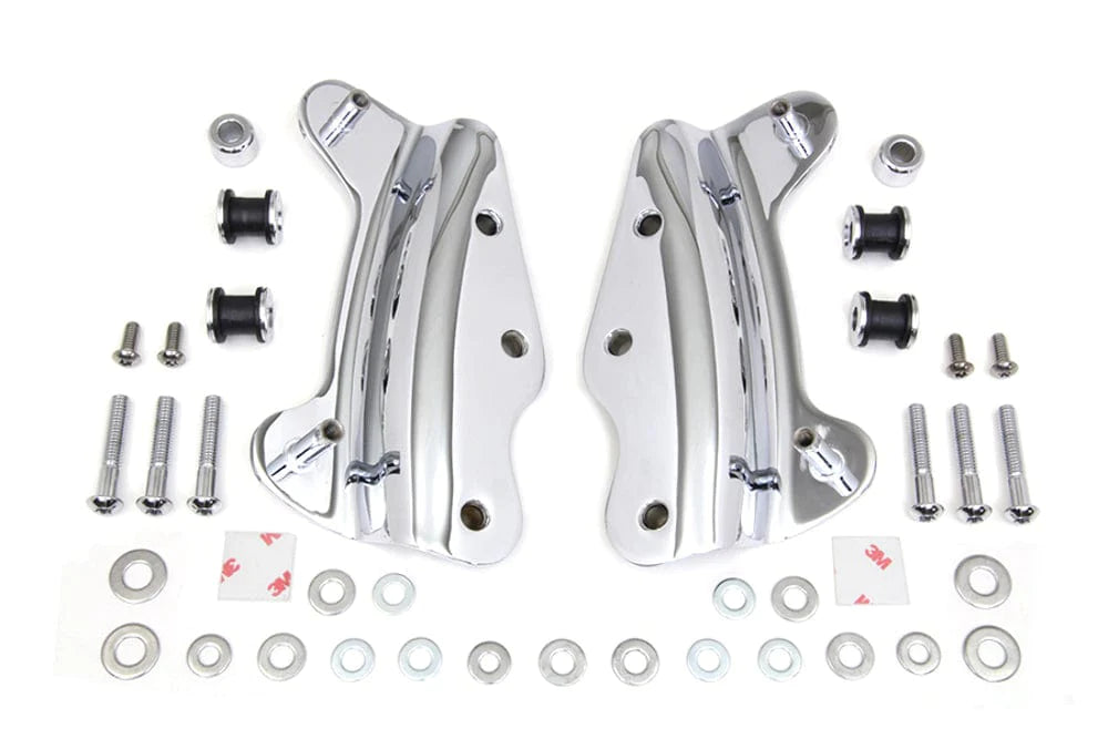 Wyatt Gatling Backrests & Sissy Bars Chrome 4 Point Docking Hardware Mount Bushing Kit 09-13 Harley FLHR FLTR FLHX