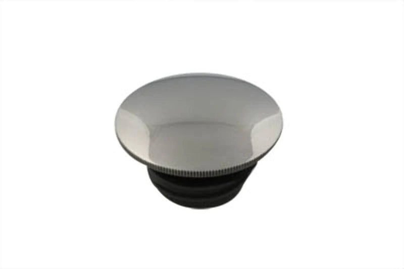 Wyatt Gatling Low Profile Stainless Steel Gas Cap Vented Screw-In Softail Dyna XL Harley '96+