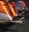 Wyatt Gatling Silencers, Mufflers & Baffles Chrome 36" Fishtail Drag Pipe Slip On Mufflers Exhaust 95-2016 Harley Touring
